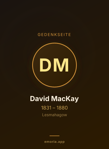 Gedenkportrait von David MacKay