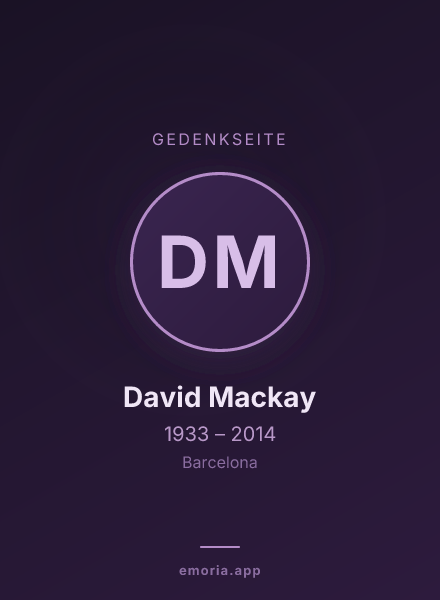 Gedenkportrait von David Mackay