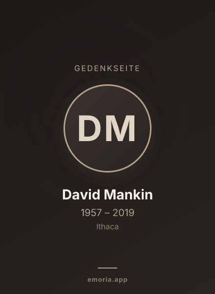 Gedenkportrait von David Mankin