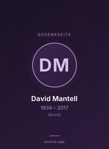 Gedenkportrait von David Mantell