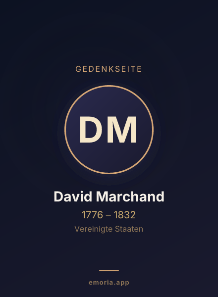 Gedenkportrait von David Marchand