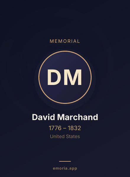 Memorial portrait of David Marchand