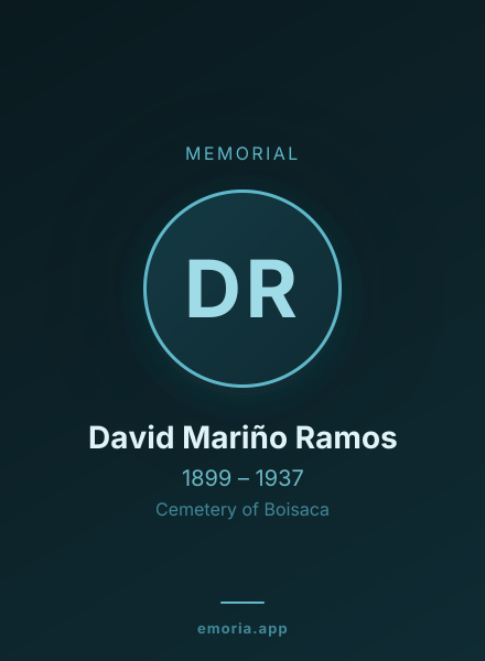 Memorial portrait of David Mariño Ramos