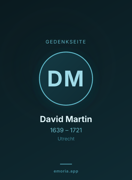 Gedenkportrait von David Martin