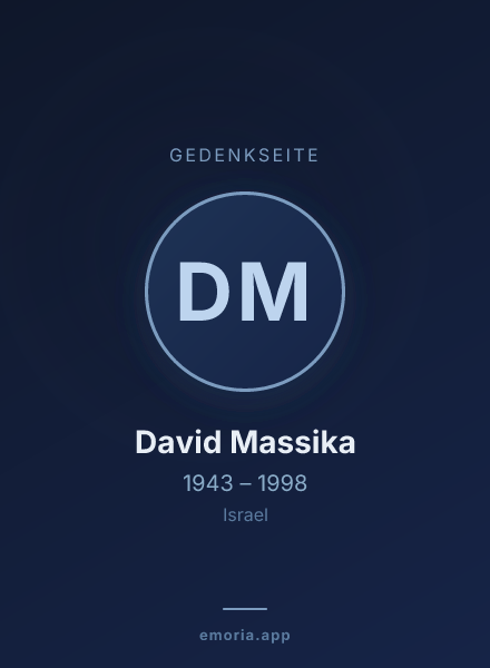 Gedenkportrait von David Massika