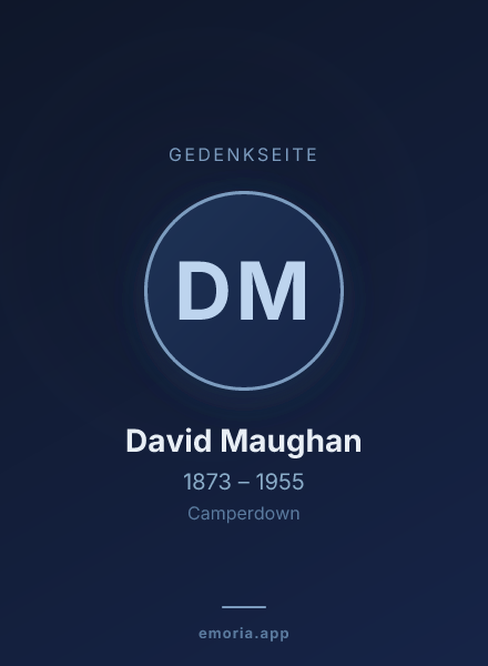 Gedenkportrait von David Maughan