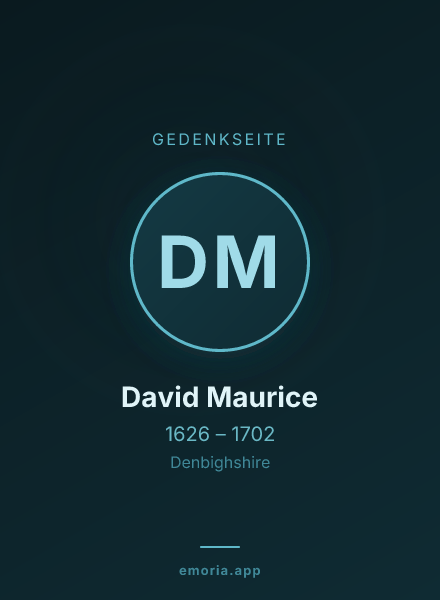 Gedenkportrait von David Maurice