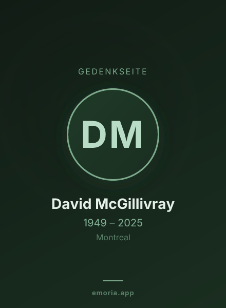 Gedenkportrait von David McGillivray