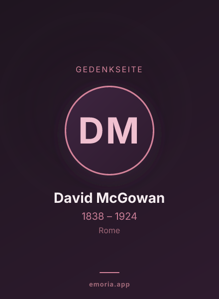 Gedenkportrait von David McGowan