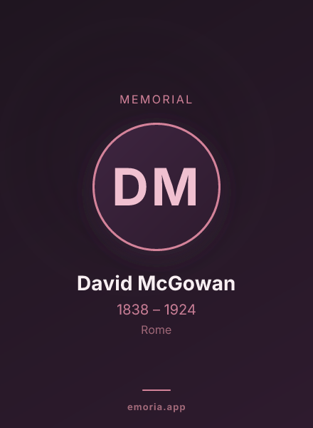 Memorial portrait of David McGowan