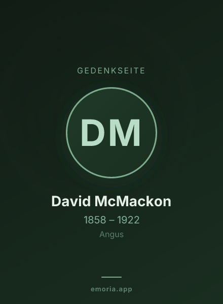 Gedenkportrait von David McMackon