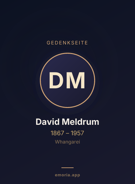 Gedenkportrait von David Meldrum