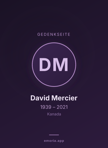 Gedenkportrait von David Mercier