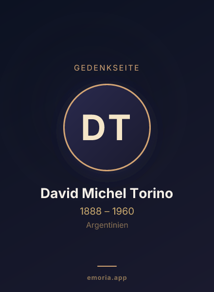 Gedenkportrait von David Michel Torino