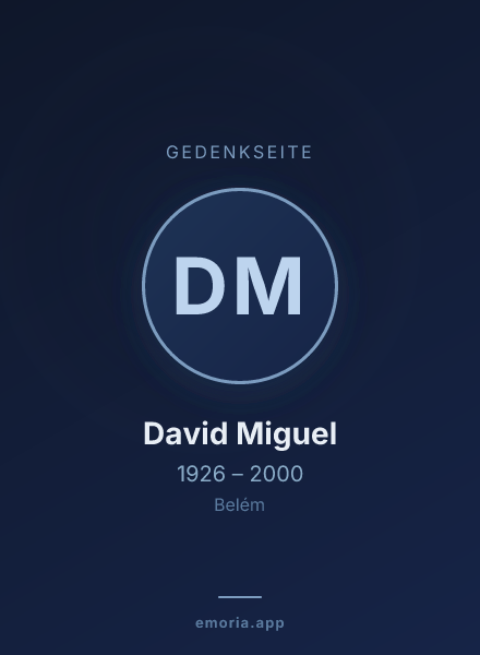 Gedenkportrait von David Miguel