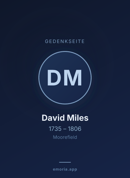 Gedenkportrait von David Miles