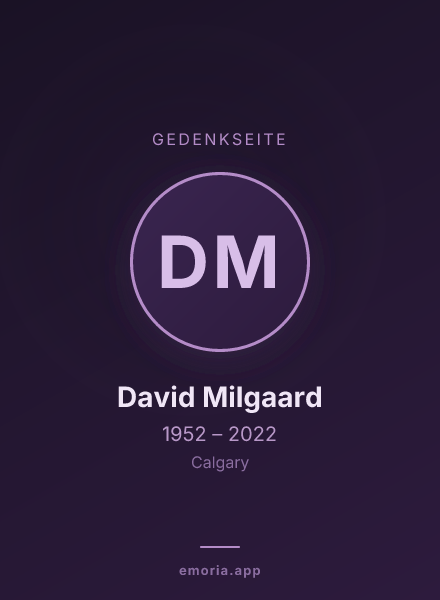 Gedenkportrait von David Milgaard