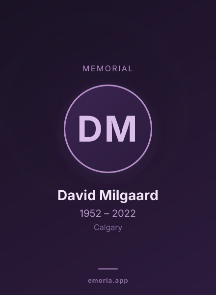 Memorial portrait of David Milgaard