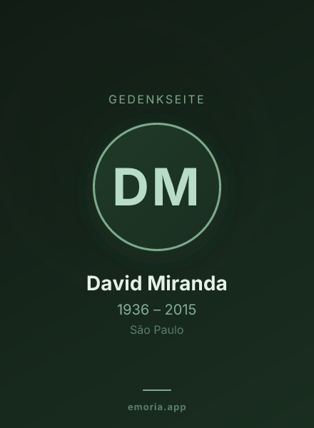 Gedenkportrait von David Miranda