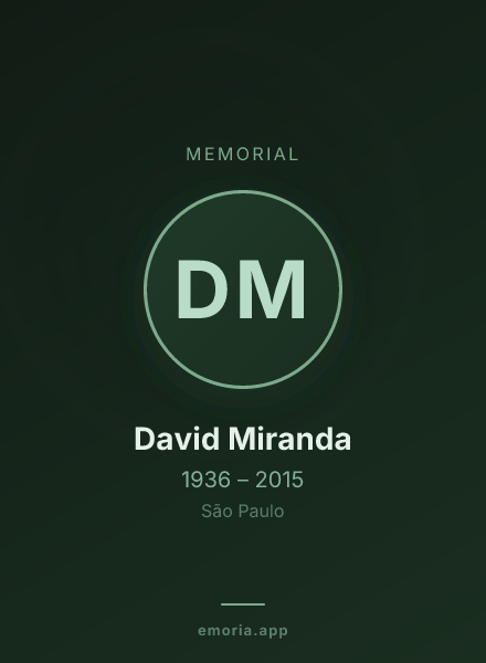 Memorial portrait of David Miranda