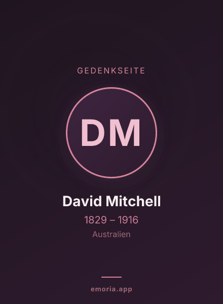 Gedenkportrait von David Mitchell