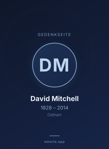 Gedenkportrait von David Mitchell