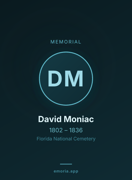Memorial portrait of David Moniac
