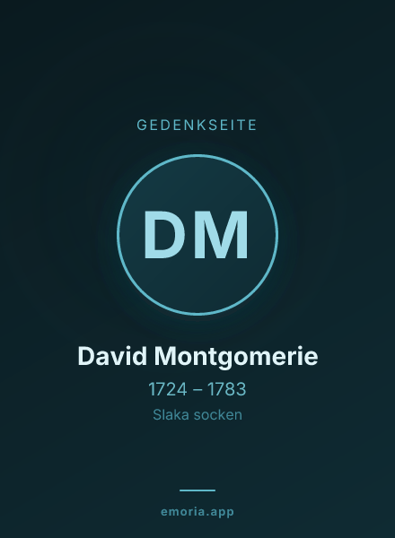 Gedenkportrait von David Montgomerie