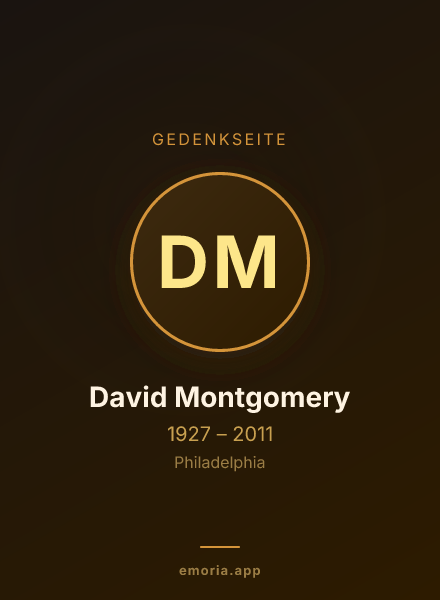 Gedenkportrait von David Montgomery