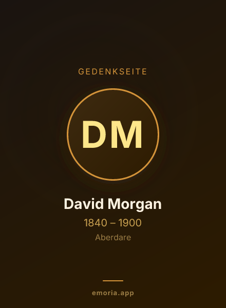 Gedenkportrait von David Morgan