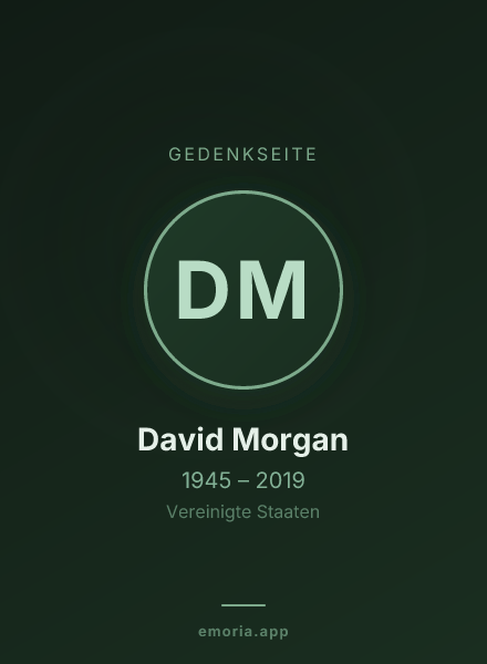 Gedenkportrait von David Morgan