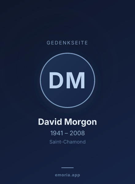 Gedenkportrait von David Morgon