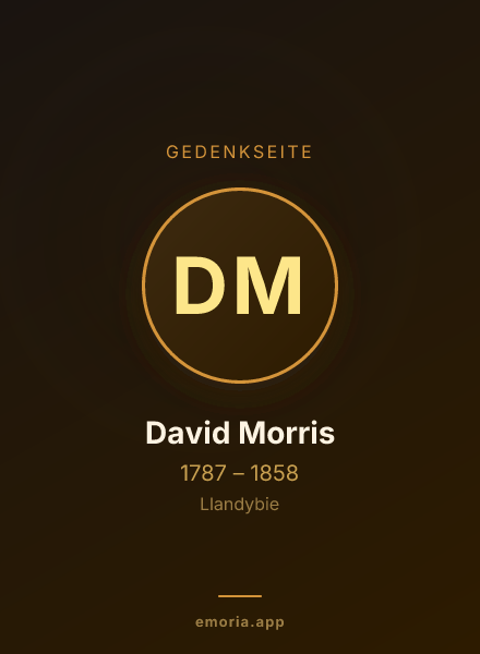 Gedenkportrait von David Morris