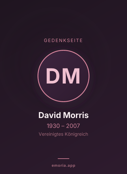 Gedenkportrait von David Morris