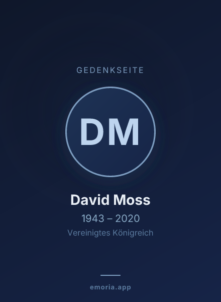 Gedenkportrait von David Moss