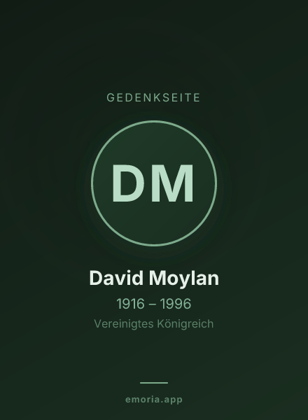 Gedenkportrait von David Moylan