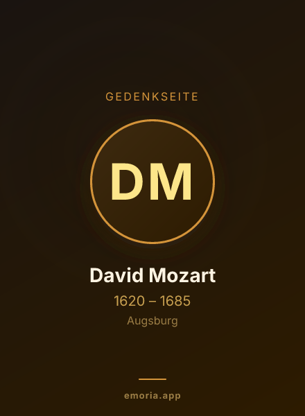 Gedenkportrait von David Mozart