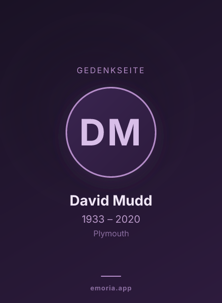 Gedenkportrait von David Mudd