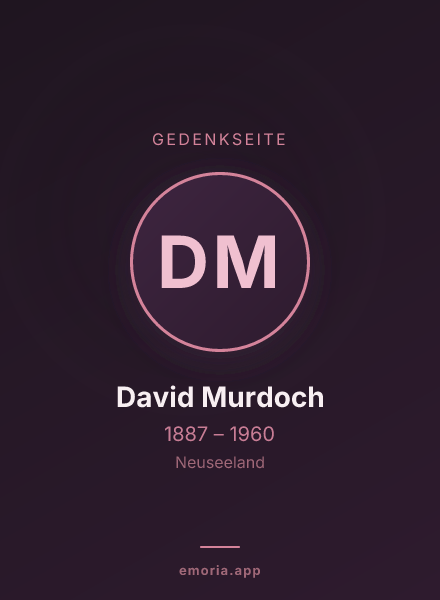 Gedenkportrait von David Murdoch