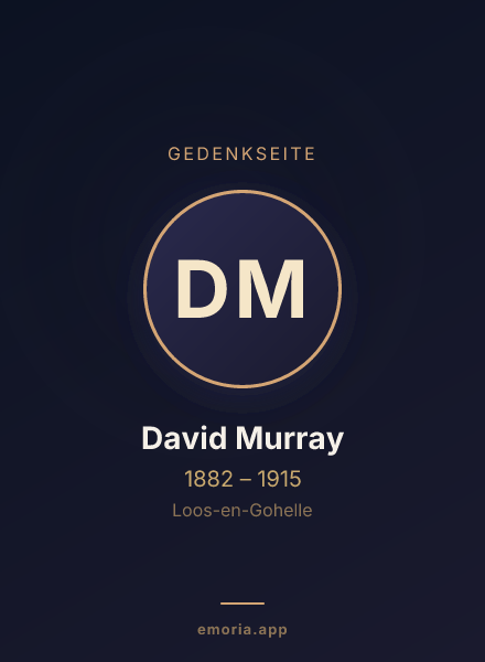 Gedenkportrait von David Murray