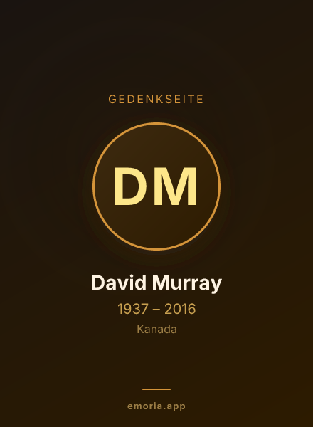 Gedenkportrait von David Murray
