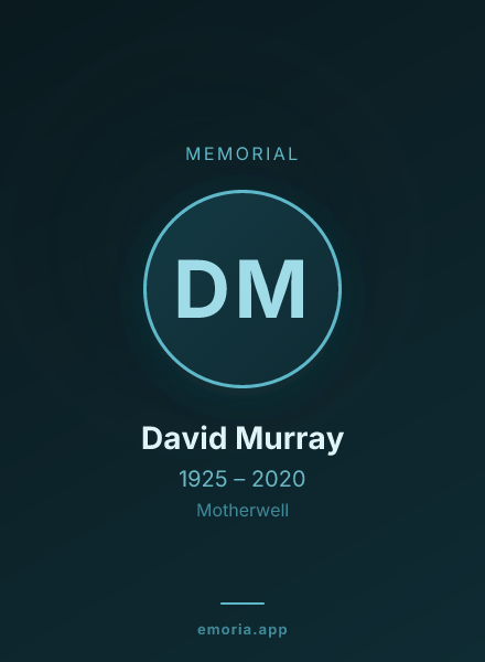 Memorial portrait of David Murray
