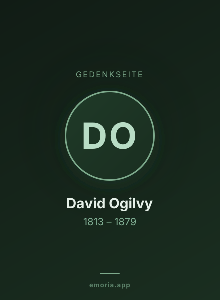 Gedenkportrait von David Ogilvy