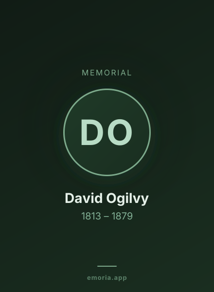 Memorial portrait of David Ogilvy