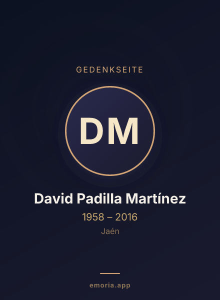 Gedenkportrait von David Padilla Martínez