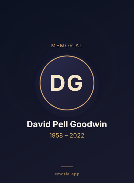 Memorial portrait of David Pell Goodwin