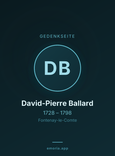 Gedenkportrait von David-Pierre Ballard