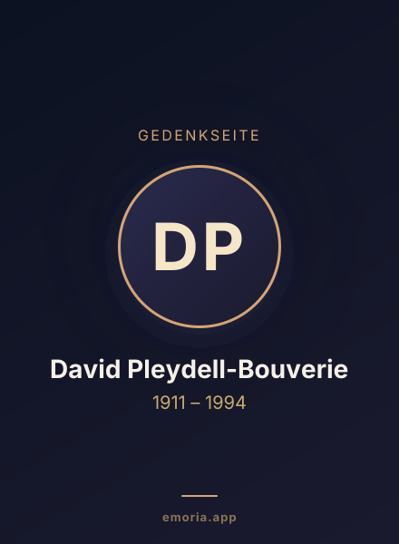 Gedenkportrait von David Pleydell-Bouverie