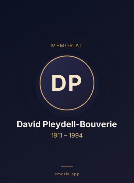 Memorial portrait of David Pleydell-Bouverie