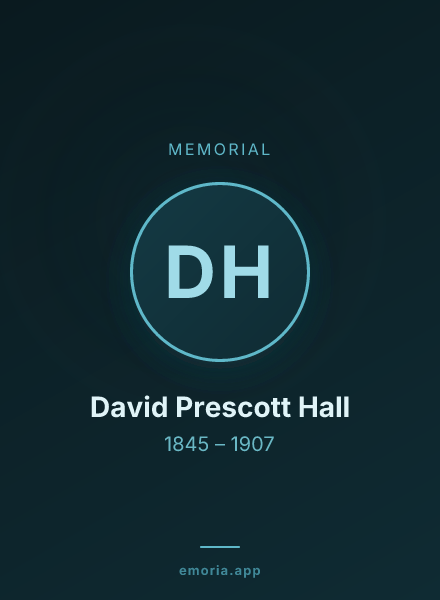 Memorial portrait of David Prescott Hall